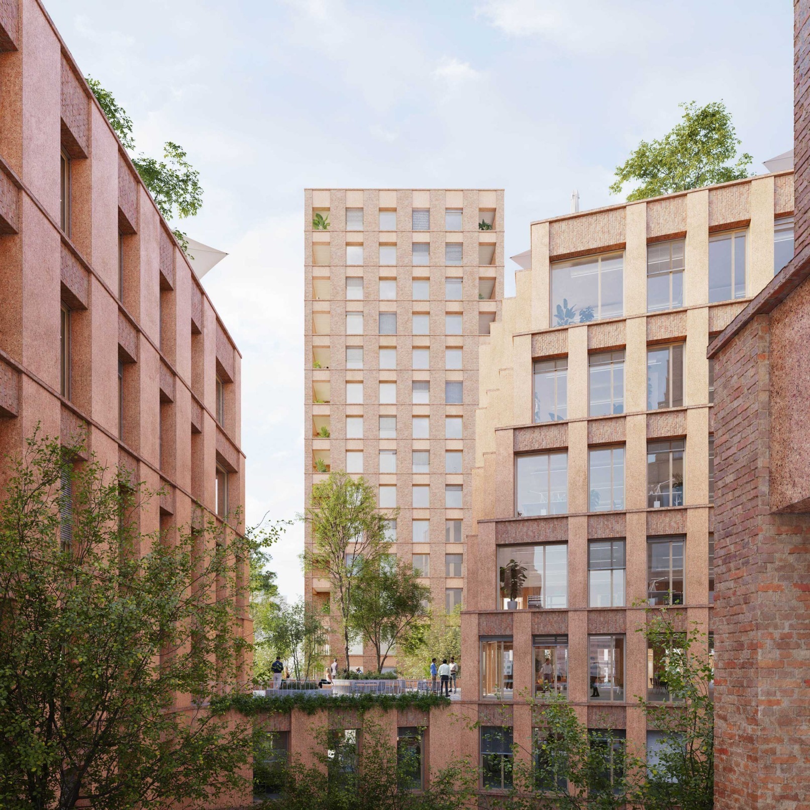 l'îlot Raynal Sernam Toulouse Visualisierung für Baumschlager Eberle Architekten von Hadaimages