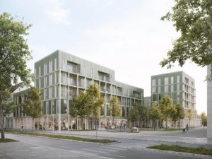 Europaplatz Königsbrunn Wettbewerbsbeitrag Visualisierung für Bogevischs Buero von Hadaimages